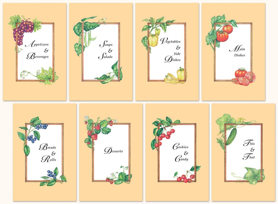 8 Best Images Of Free Printable Recipe Divider Templates Free 