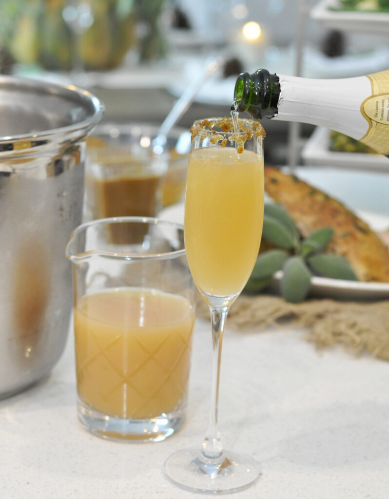 Apple Cider Mimosa Recipe Couple In The Kitchen