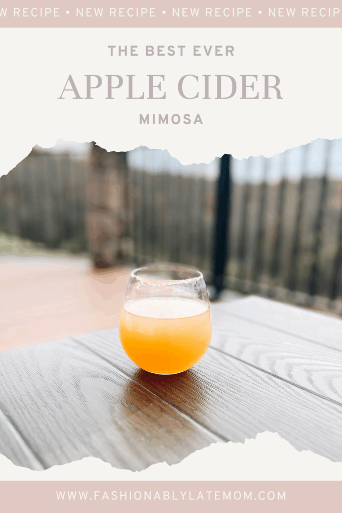 Apple Cider Mimosa Recipe Fashionably Late Mom
