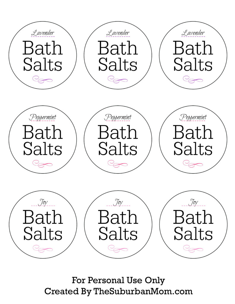 Best Bath Salt Printable Labels Free Template Printablee In Hot Sex 