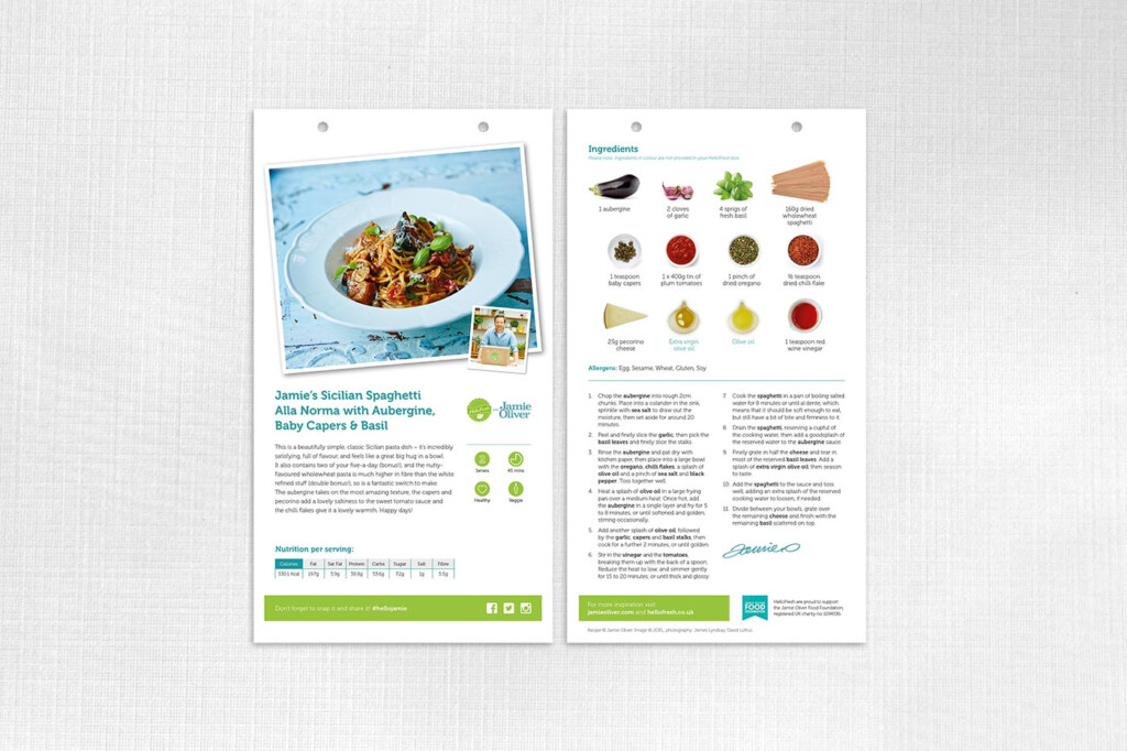 Bravedog Gallery Hello Fresh Recipe Cards Concepts