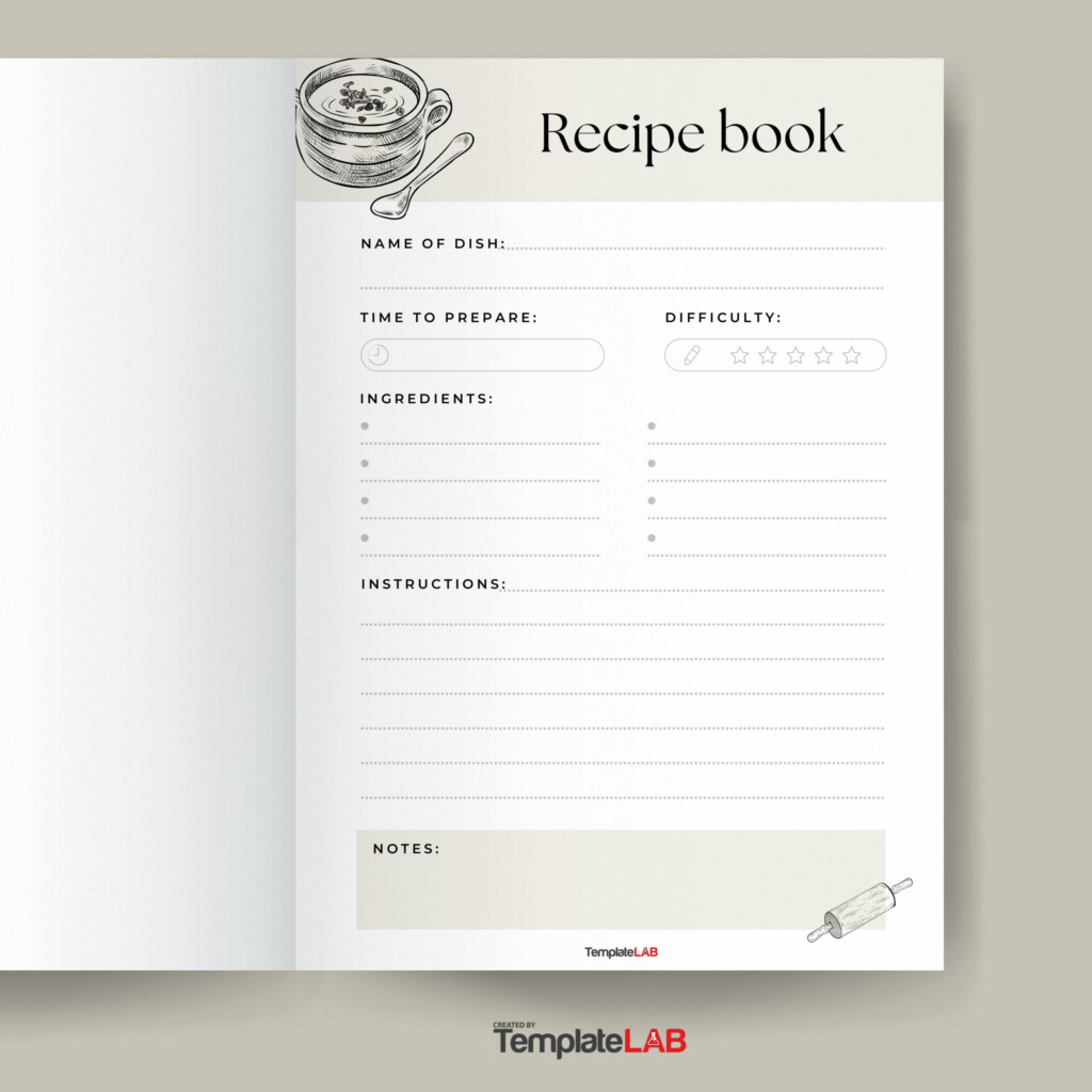 Cookbook Template Printable Discount Offers Nationaldefensepac