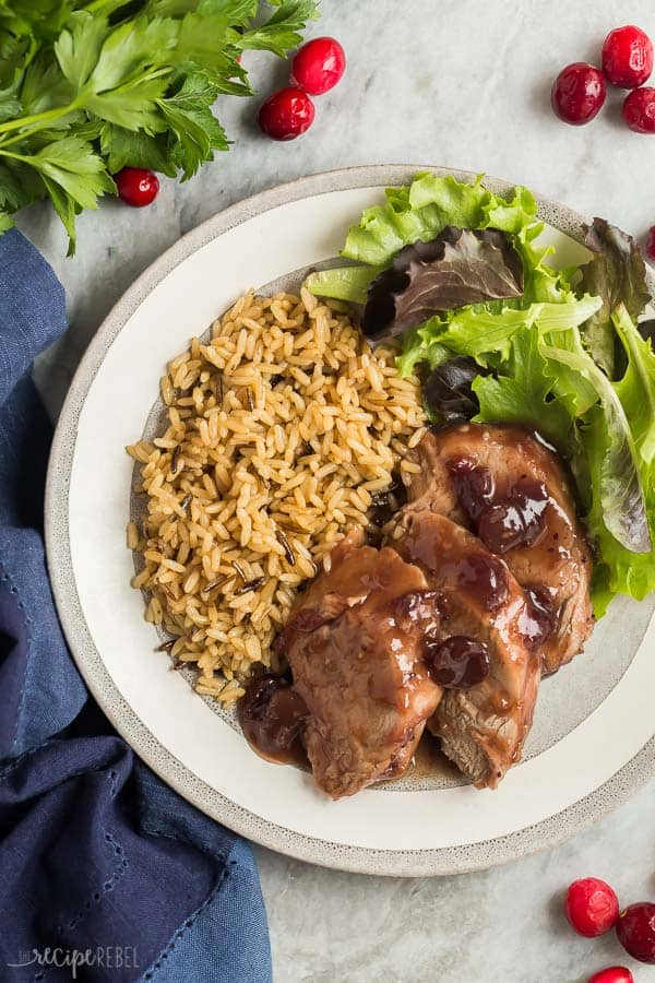 Crock Pot Pork Tenderloin With Cranberry Sauce The Recipe Rebel
