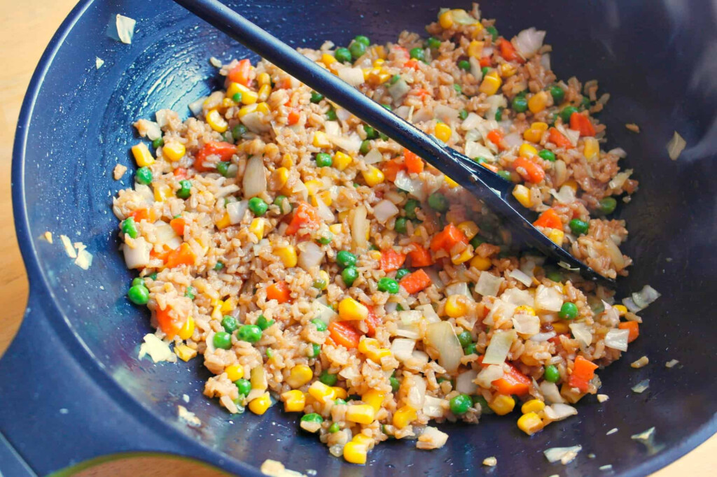 Easy Fried Rice Recipe Teaspoon Of Goodness