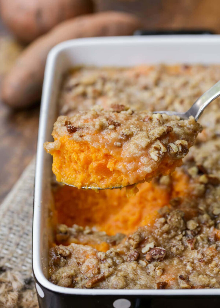 Easy Sweet Potato Casserole with Pecans Lil 39 Luna