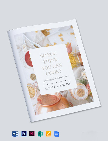 FREE Cookbook Google Docs Template Download Template