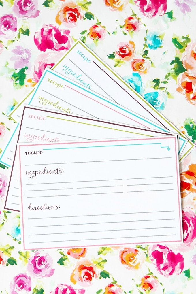 Free Editable Recipe Card Templates Infoupdate