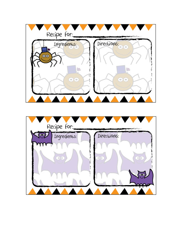 Free Printable Halloween Recipes Free Templates Printable