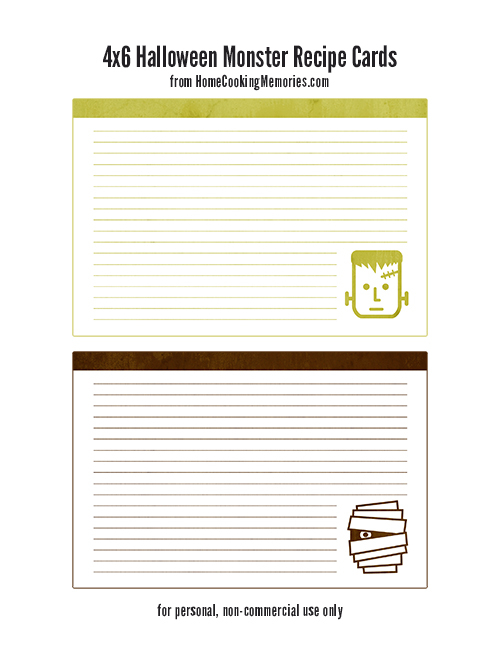 Free Printable Halloween Recipes Free Templates Printable