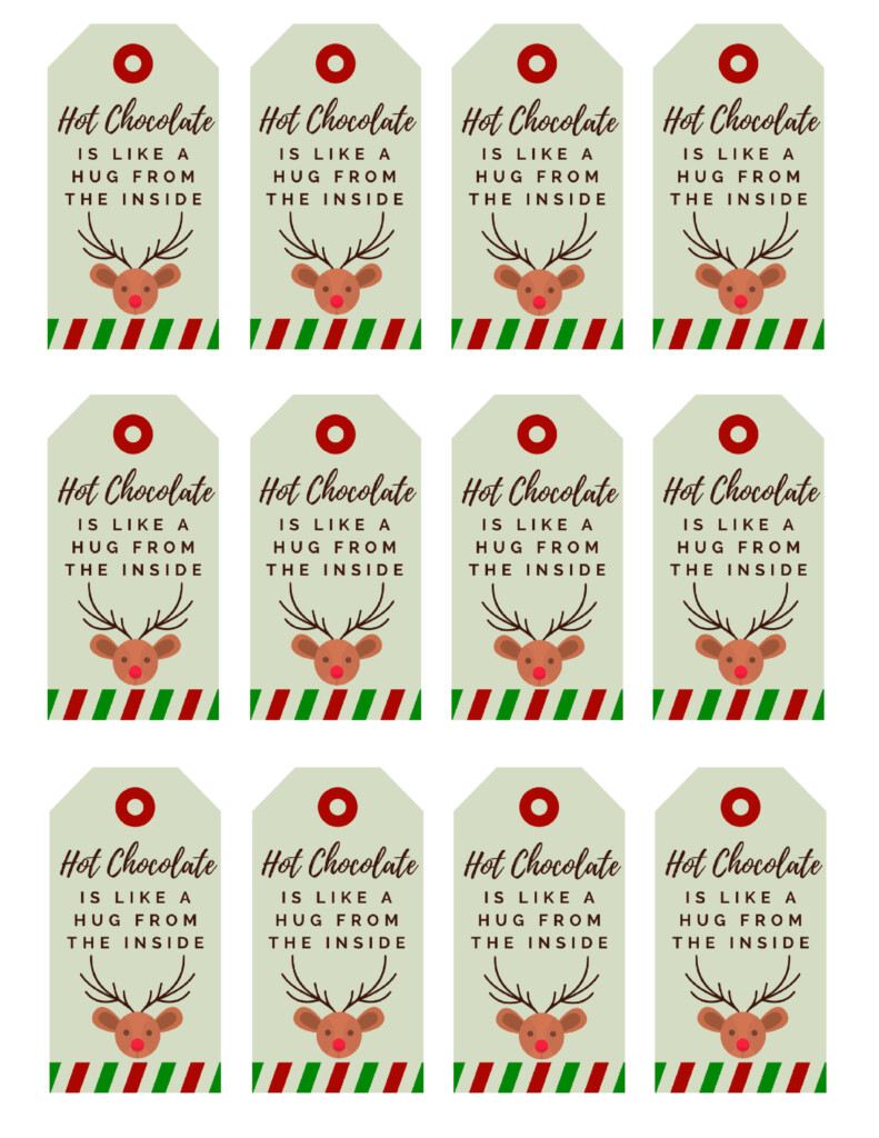 Free Printable Hot Chocolate Gift Tags Printable Word Searches