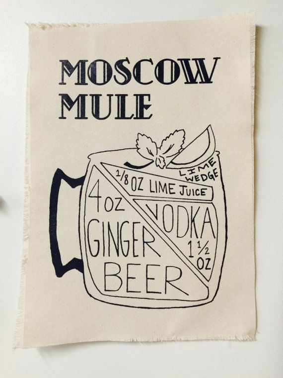 Free Printable Moscow Mule Recipe Card