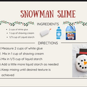 Free Printable Slime Recipe Cards Download Free Printable Slime Recipe 