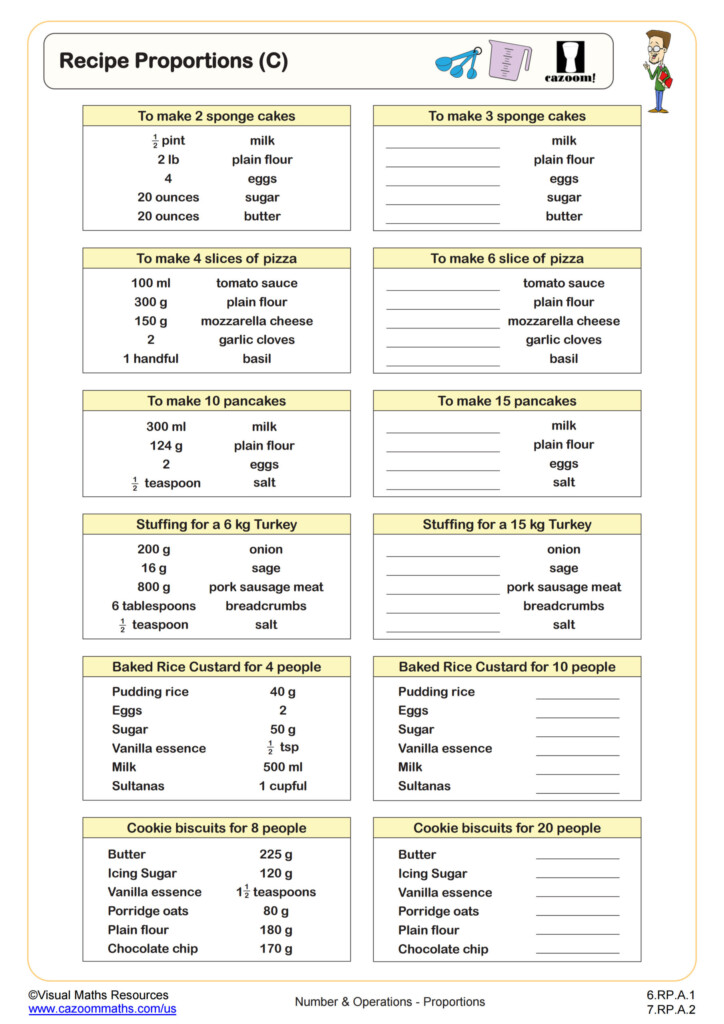 Free Recipe Worksheet Pdf Download Free Recipe Worksheet Pdf Png 