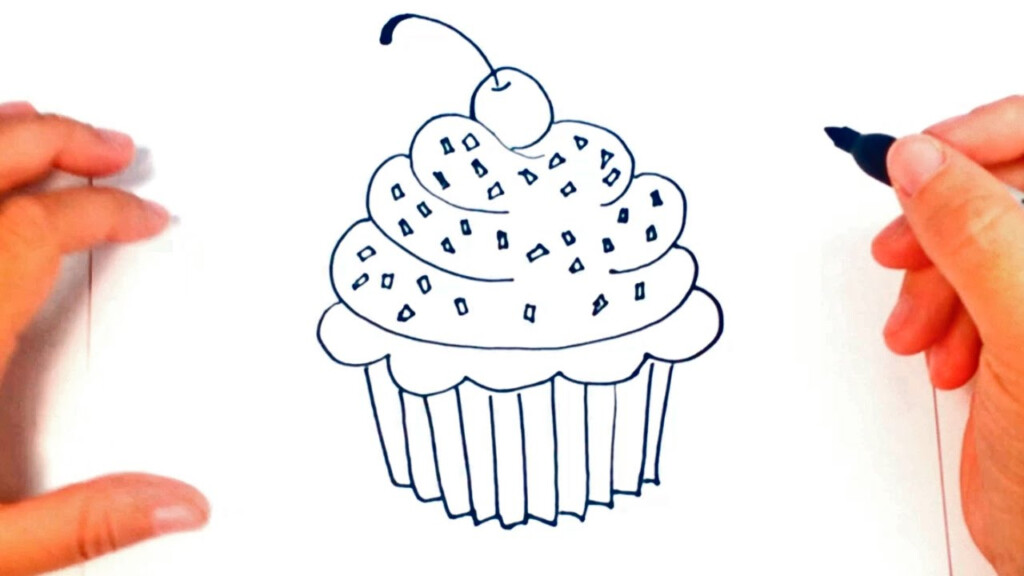 How To Draw A Muffin Muffin Drawing Lesson Step By Step