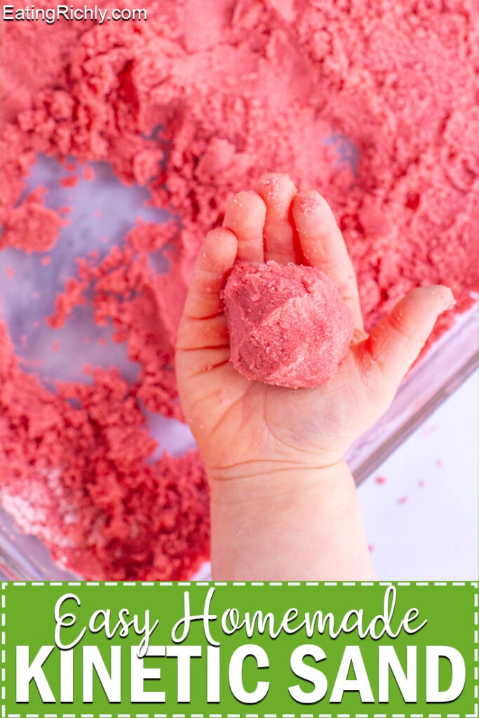 Kinetic Sand Recipe Perfect For Sensory Play Eating Richly