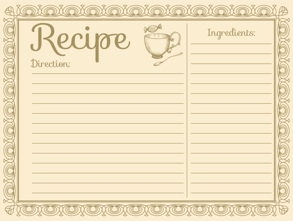 Kitchen 101 Recipe Cards Recipe Cards Cards Printable Recipe Cards Vrogue