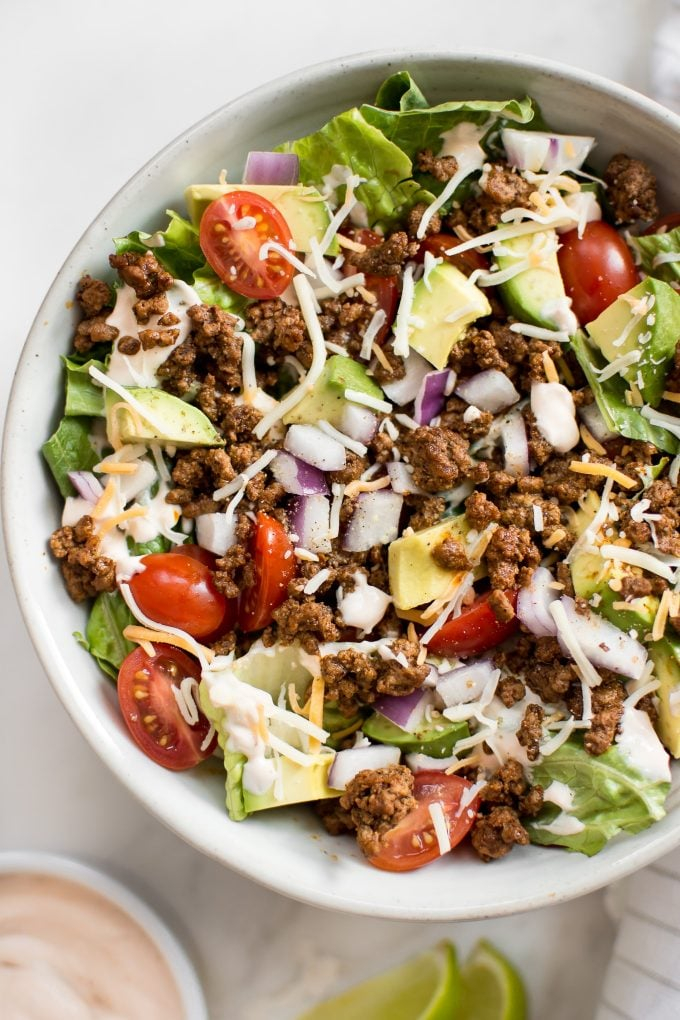 Low Carb Taco Salad Recipe Salt Lavender