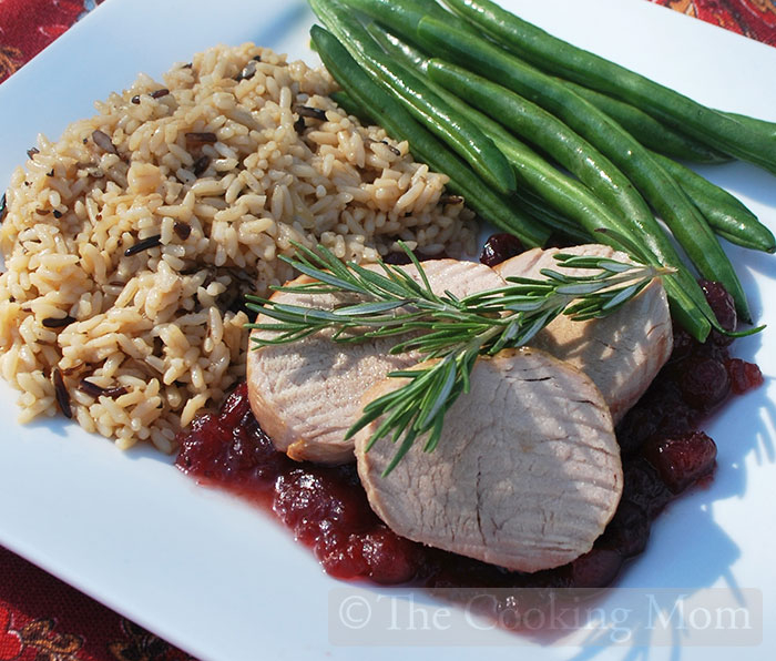Pork Tenderloin With Cranberry Sauce And Rosemary The Cooking Mom