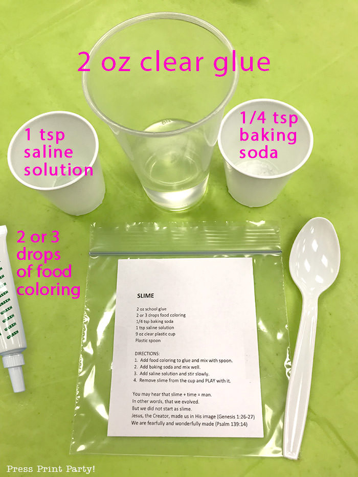 Printable Fluffy Slime Recipe