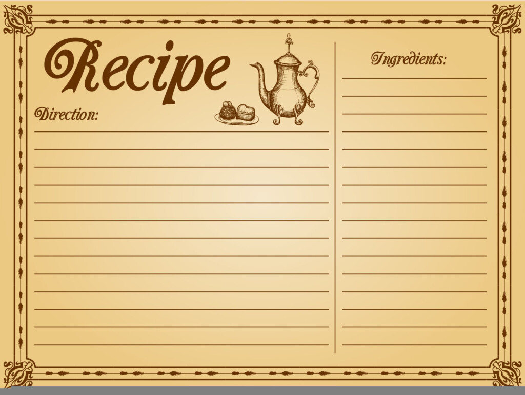 Printable Recipe Cards Template Free Free Printable Card