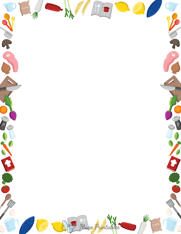 Printable Recipe Page Border
