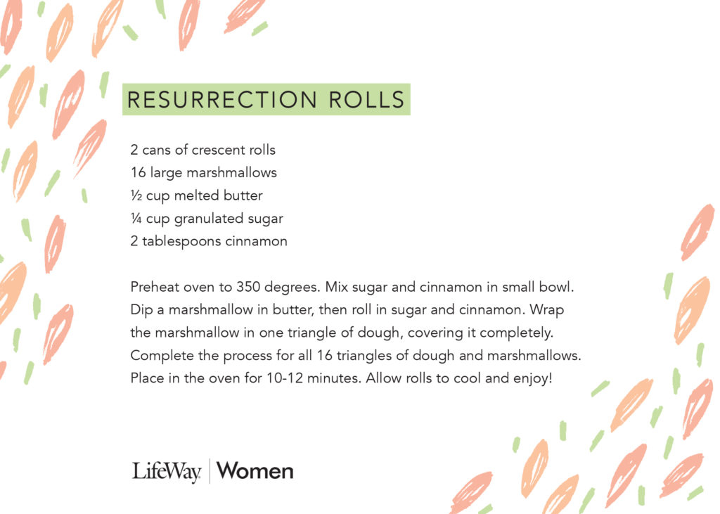 Resurrection Rolls Story Printable