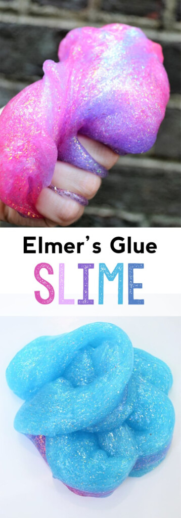 Slime Recipe An Easy Glitter Slime Kids Craft 