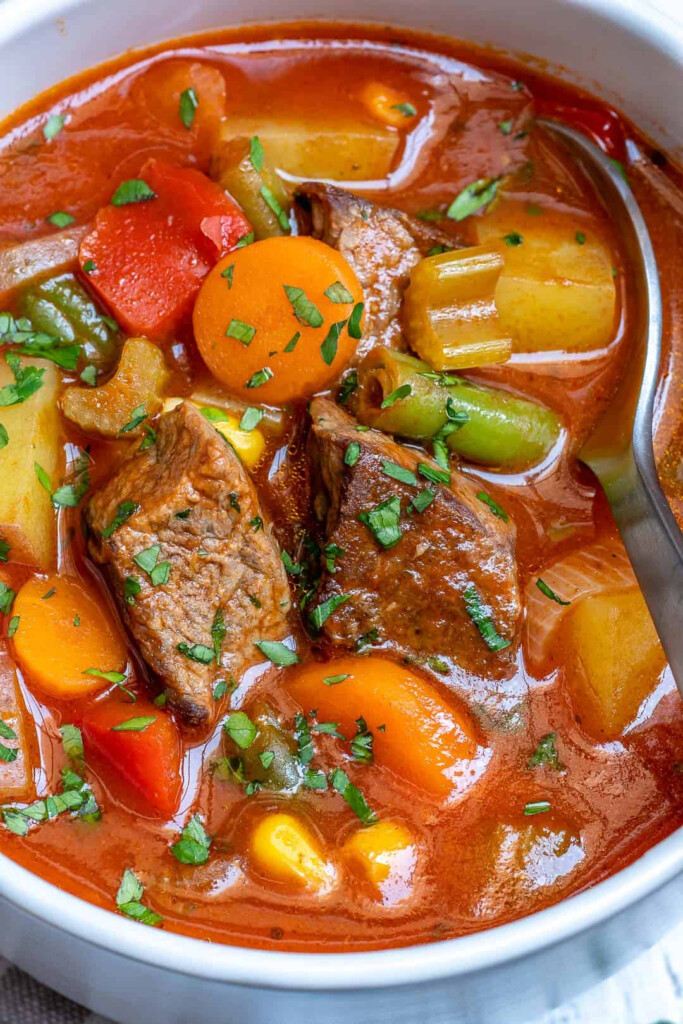Steps To Prepare Homemade Vegetable Beef Soup Recipes