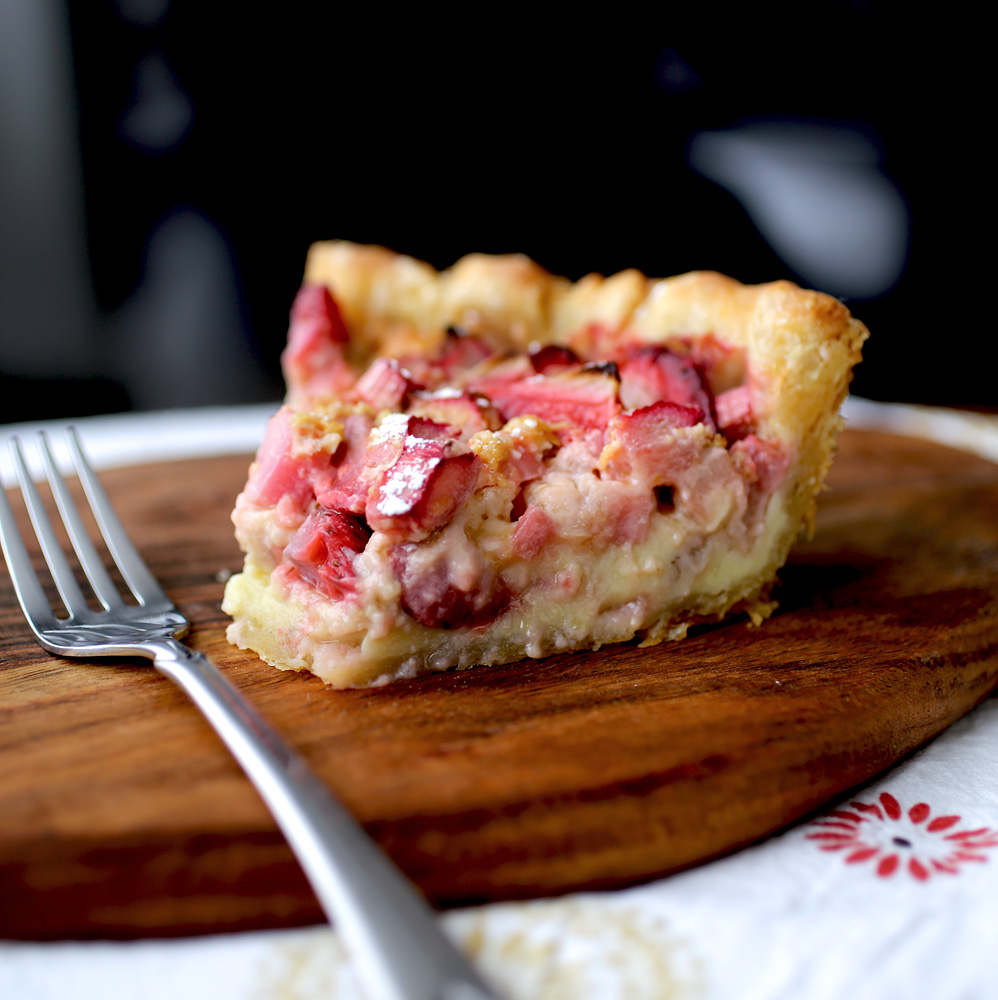 STRAWBERRY RHUBARB CUSTARD PIE Kitch Me Now