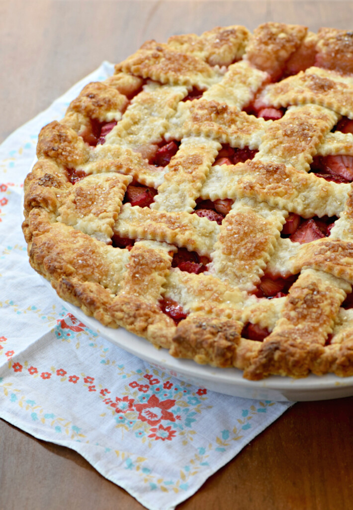 Strawberry rhubarb pie West Of The Loop