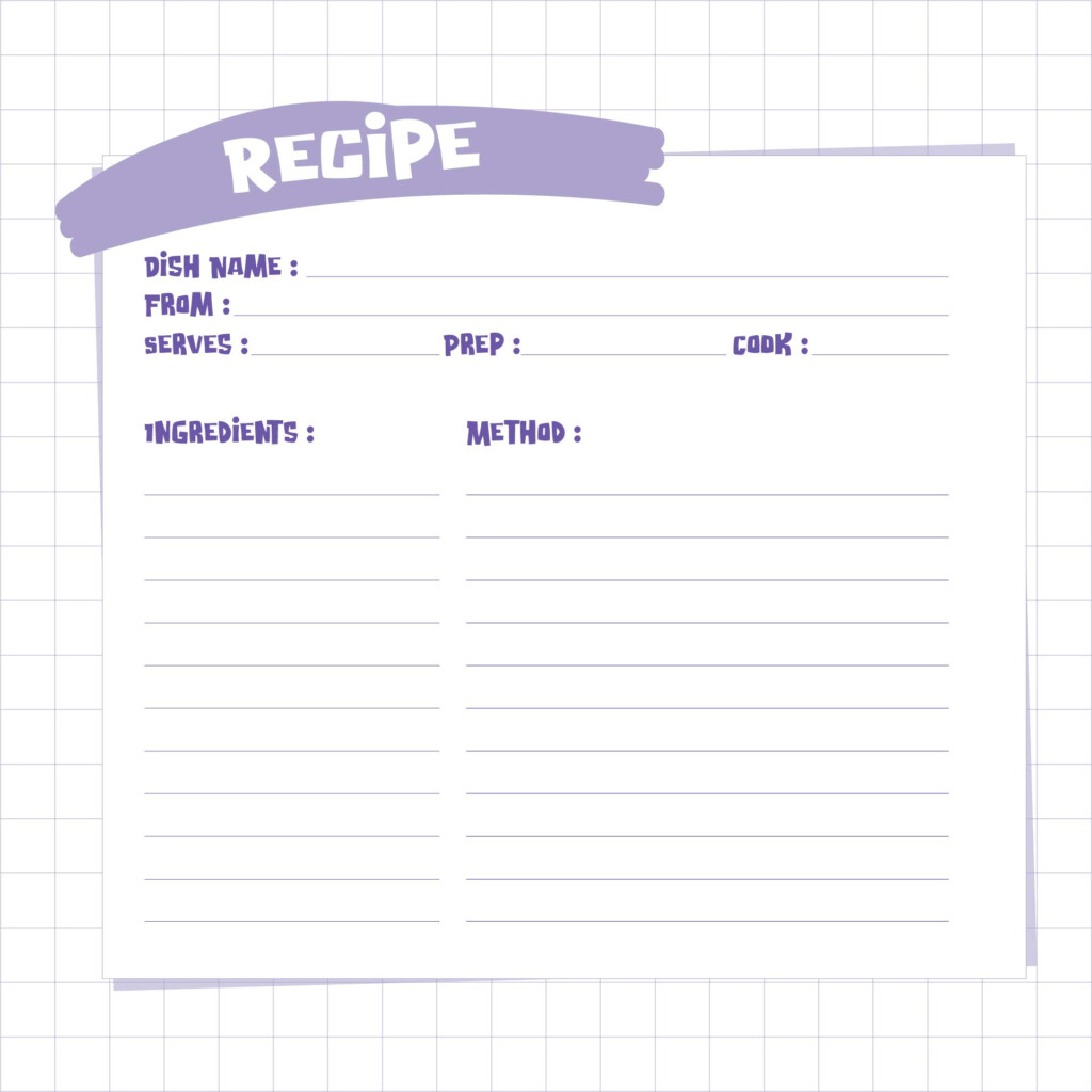 6 Best Images Of Free Printable Blank Recipe Pages Free Printable 