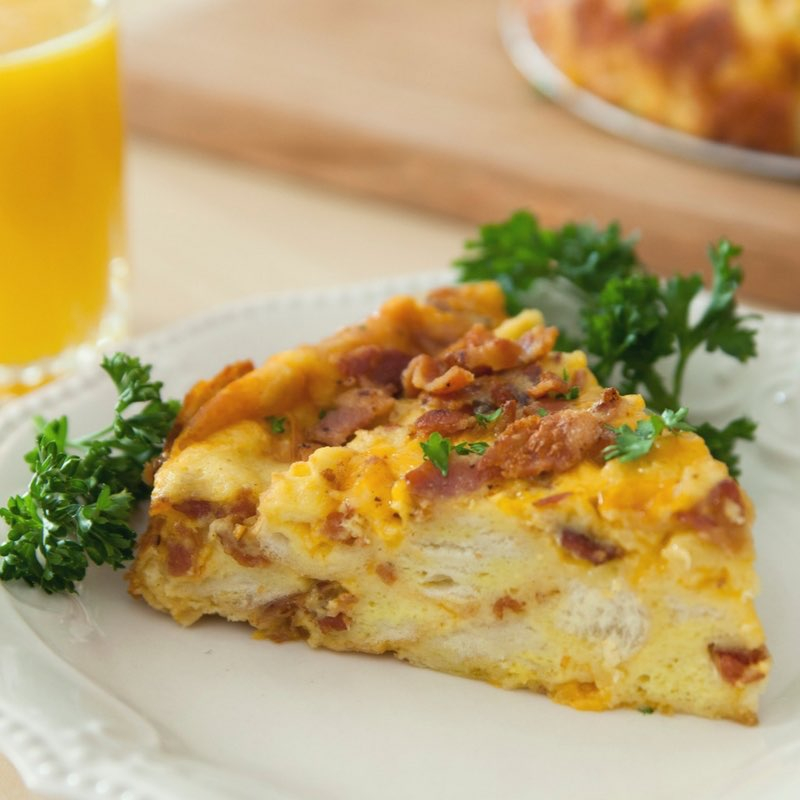 Bacon Egg Cheese Breakfast Strata TipBuzz
