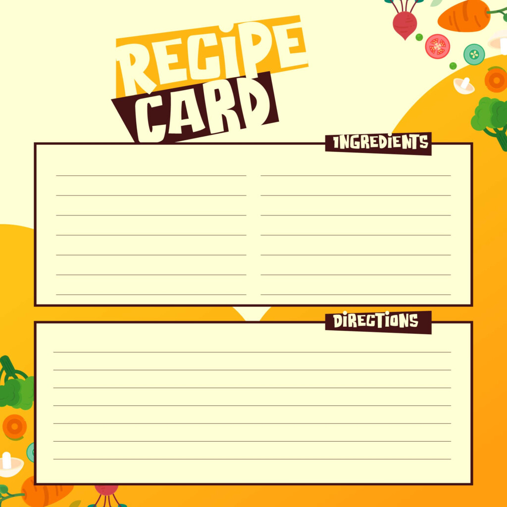 Blank Recipe Pages 10 Free PDF Printables Printablee