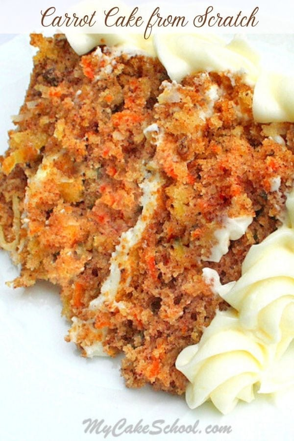Carrot Cake Recipe My Cake School