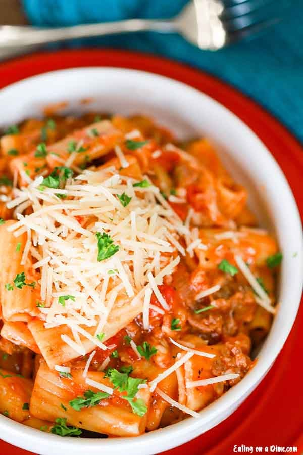 Crock Pot Italian Sausage Rigatoni Recipe Crock Pot Sausage Rigatoni