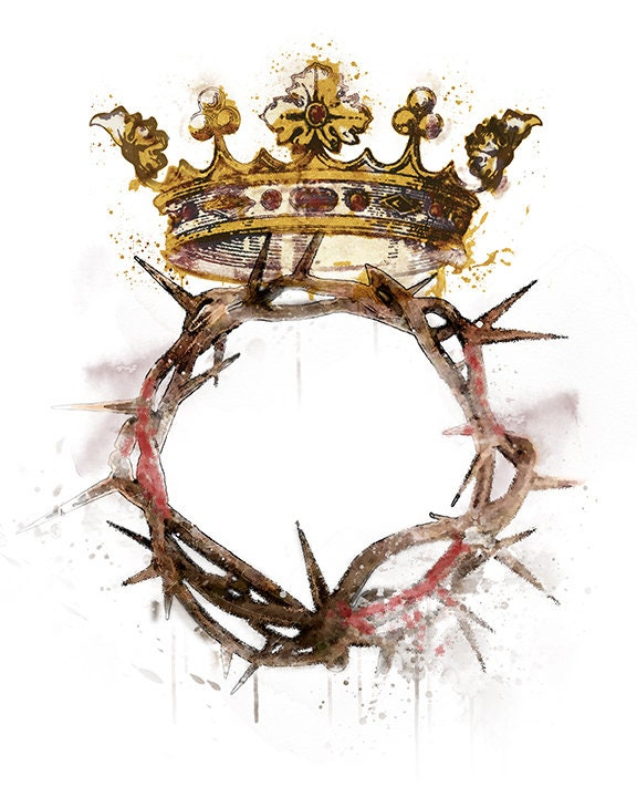 Crown Of Thorns Printable Image Christ The King Devotional Etsy