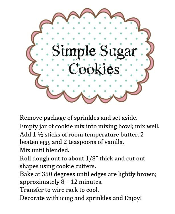 Easiest Way To Make Printable Cookie Recipes For Kids