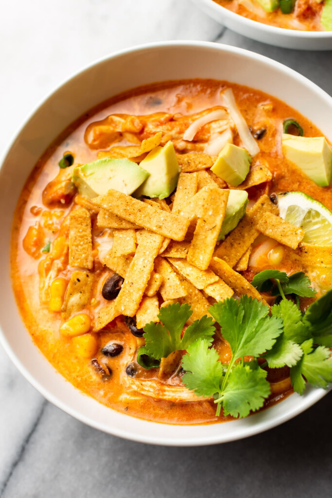 Easy Creamy Tortilla Soup Recipe Deporecipe co