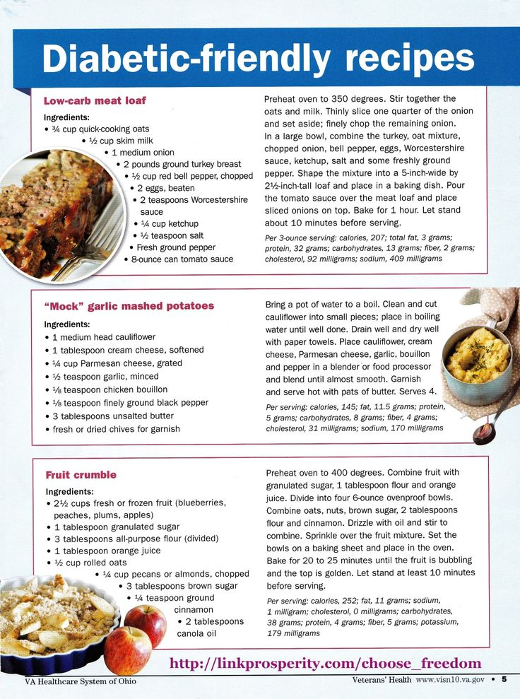 Free Diabetes Recipes Printable Free Templates Printable