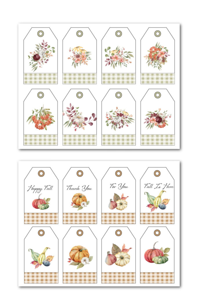 Free Fall Printable Gift Tags Heart 39 s Content Farmhouse