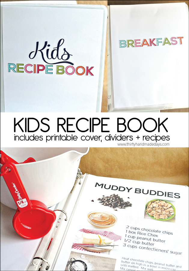 FREE Kids Recipe Book Printables