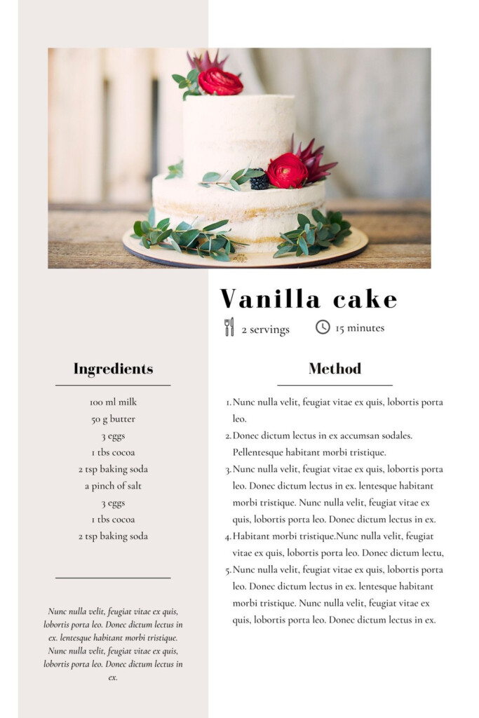 Free Printable Cake Recipe Cards Download Free Printable Cake Recipe 