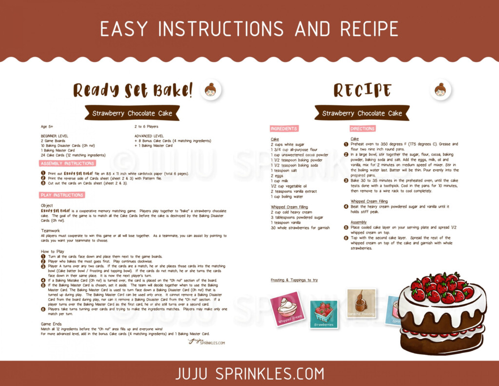 Free Printable Cake Recipe Cards Download Free Printable Cake Recipe 