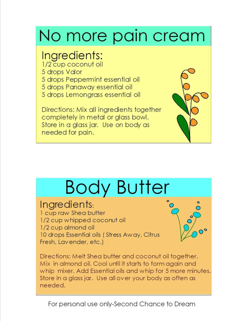 Free Printable Essential Oil Recipes Download Free Printable Essential 