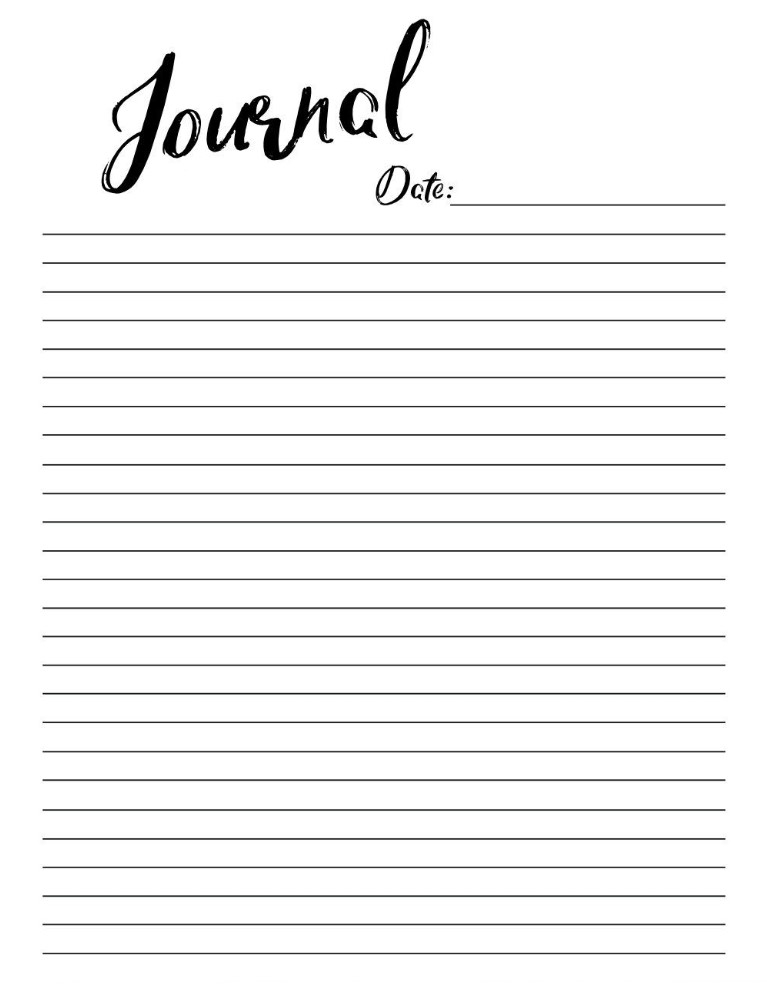 Free Printable Journal Pages Wiki Printable