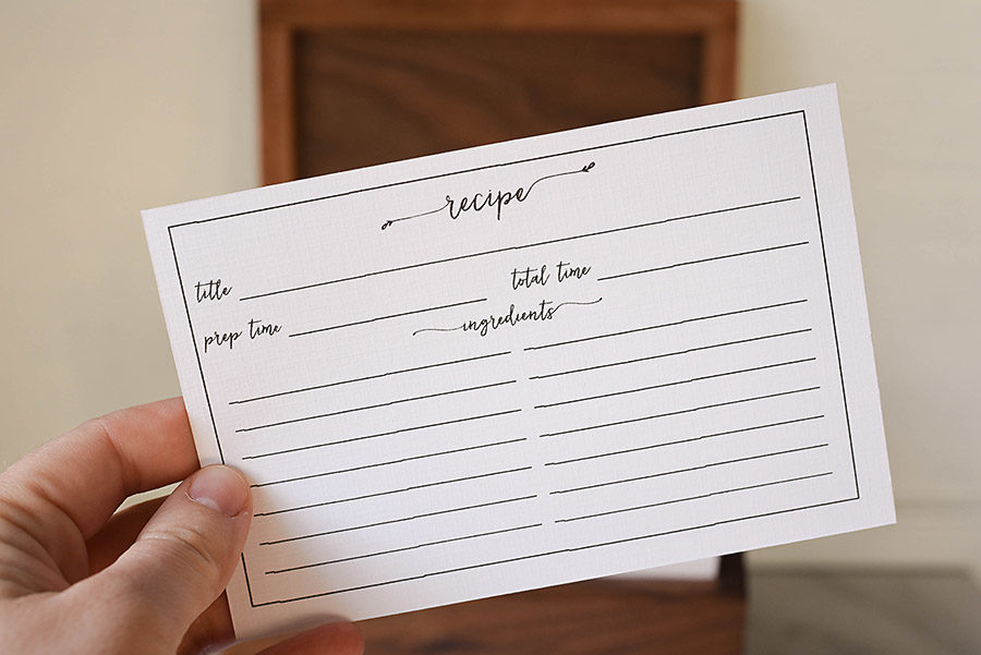 Free Printable Vintage Farmhouse Recipe Cards Our Handcrafted Life