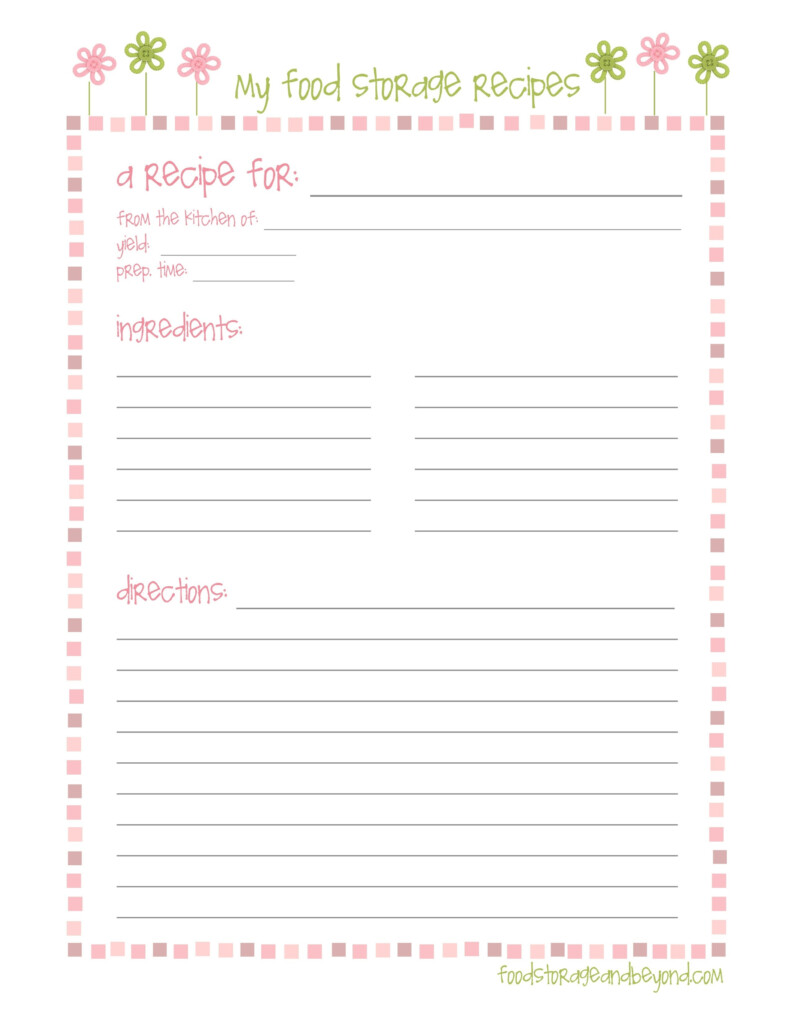 Free Recipe Binder Template Tutlin psstech co Free Printable Recipe 