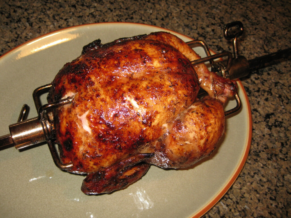 Homemade BBQ Rotisserie Chicken Recipe Delishably