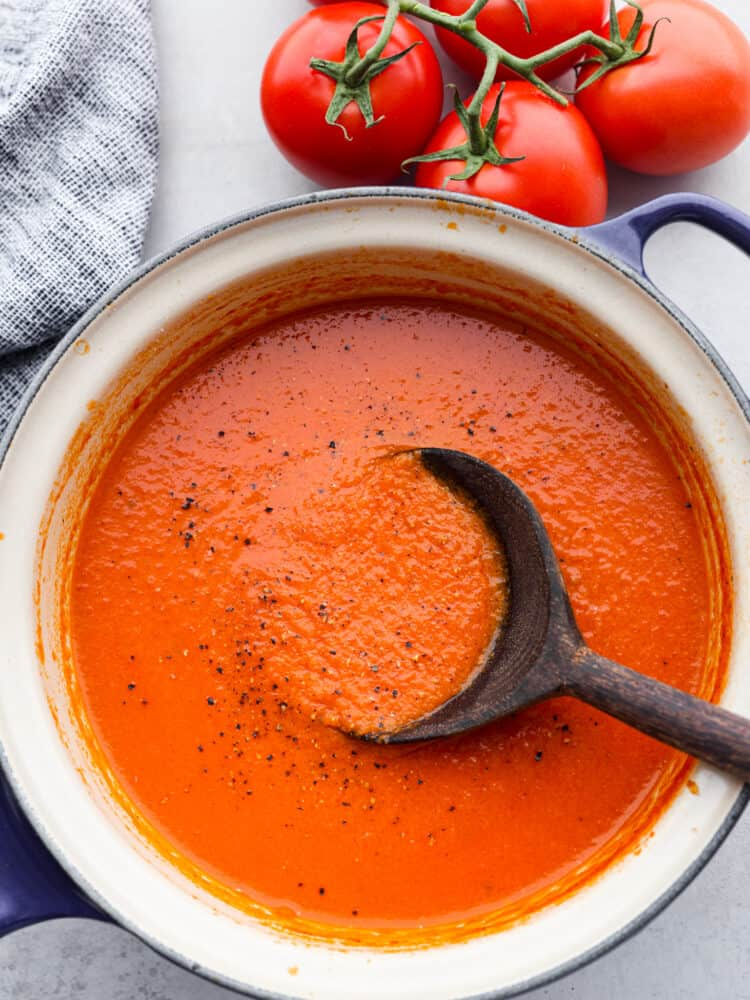 Homemade Tomato Soup Infoodita