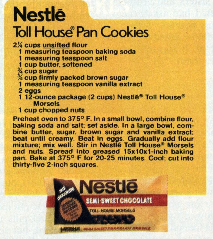 How To Make Printable Nestle Chocolate Chip Cookie Recipe